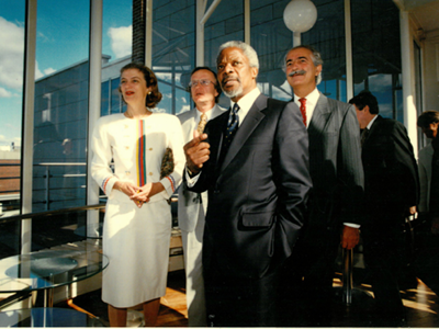 Kofi Annan visits UNU-WIDER